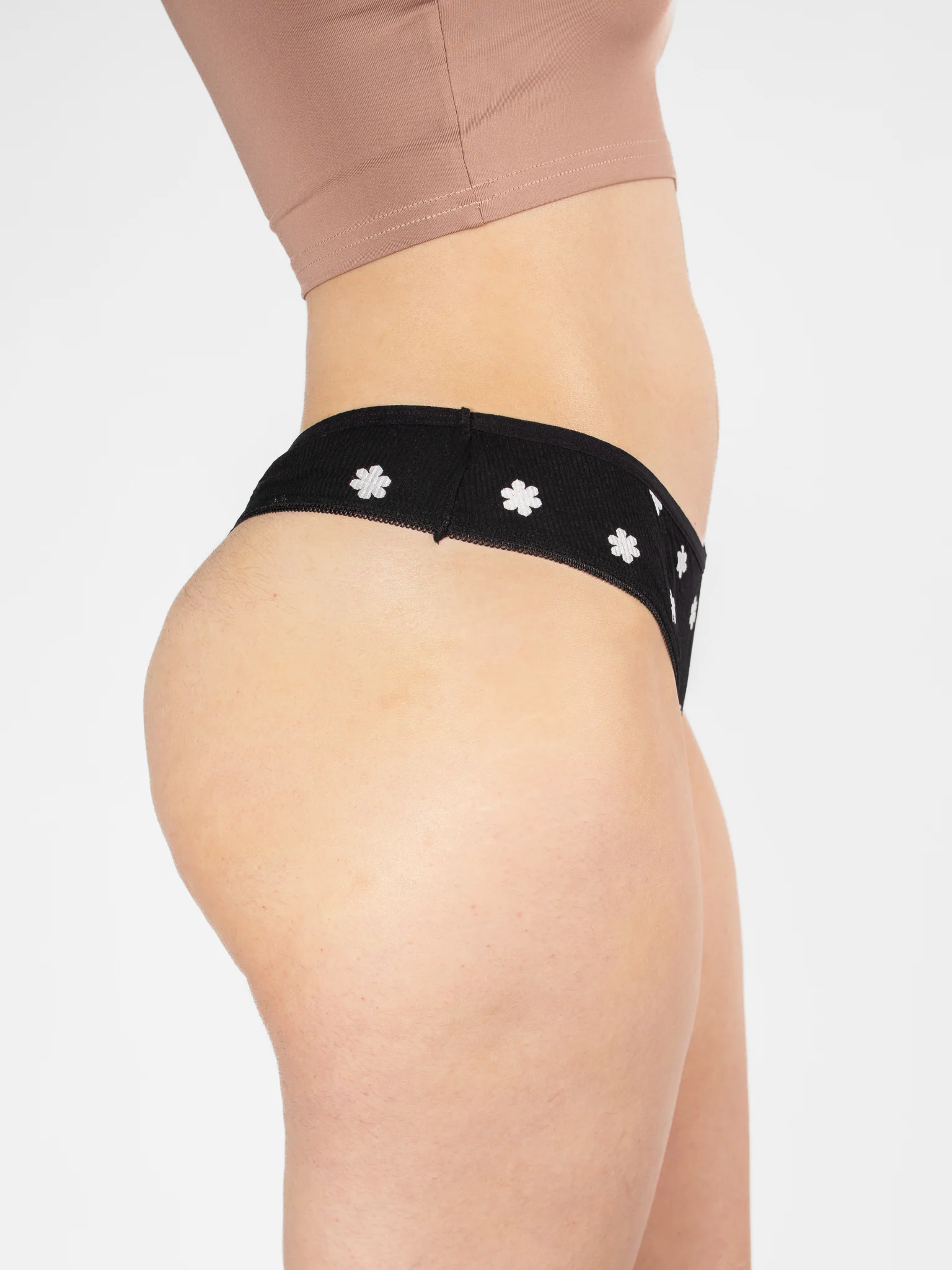 AiraModal™ Daisy Ribbed Thong - Image 3