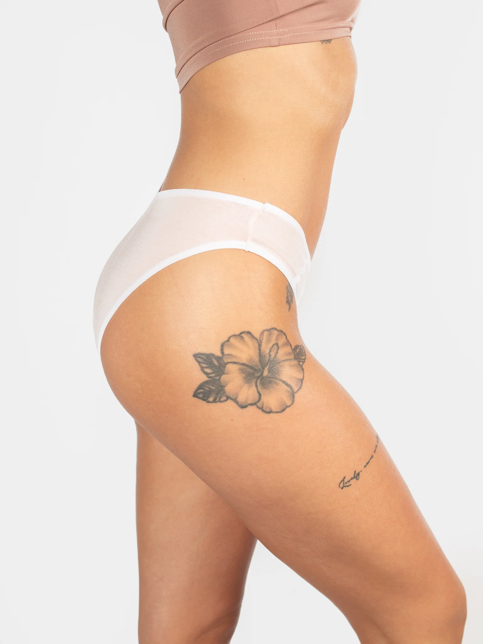 Powder Pink Cotton Briefs - Image 3