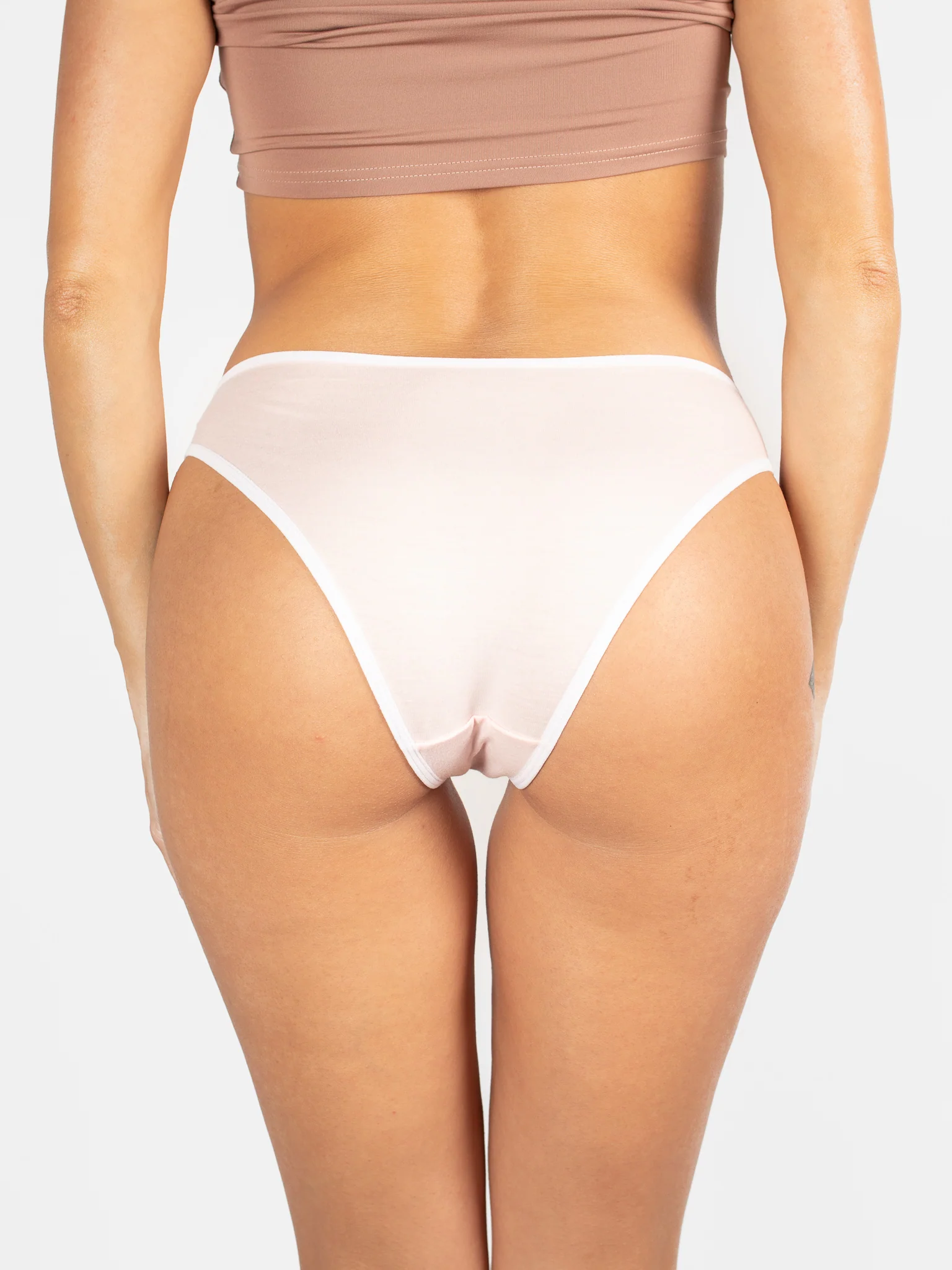 Powder Pink Cotton Briefs - Image 4
