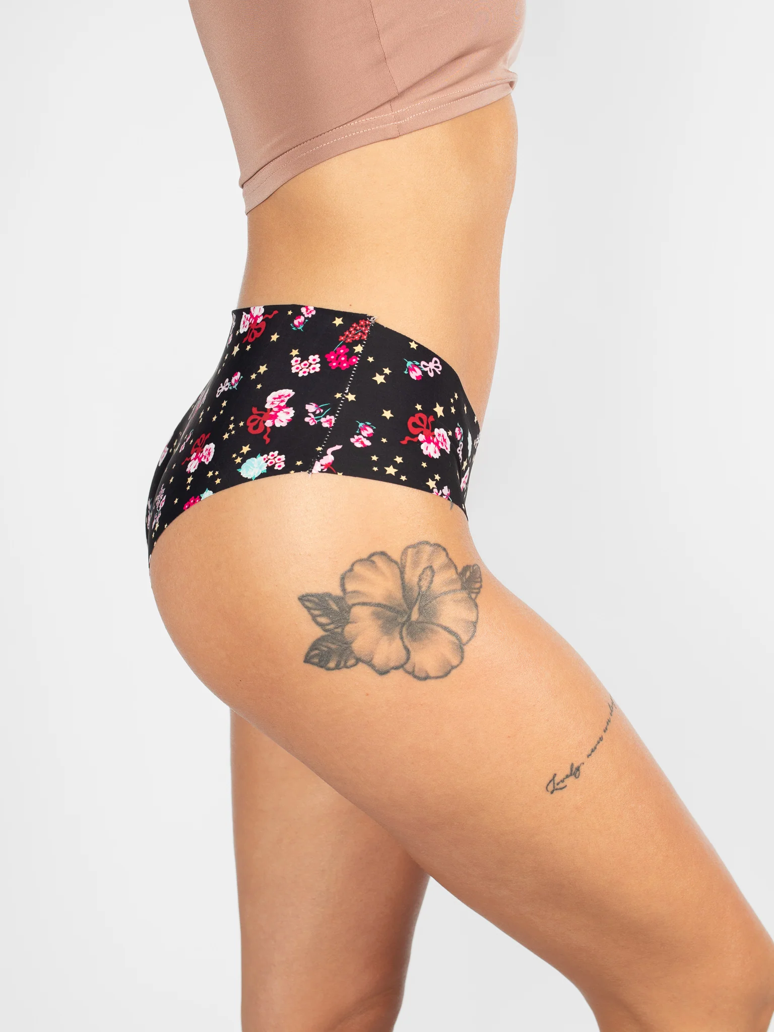 Floral Laser-Cut Seamless Brief - Image 3