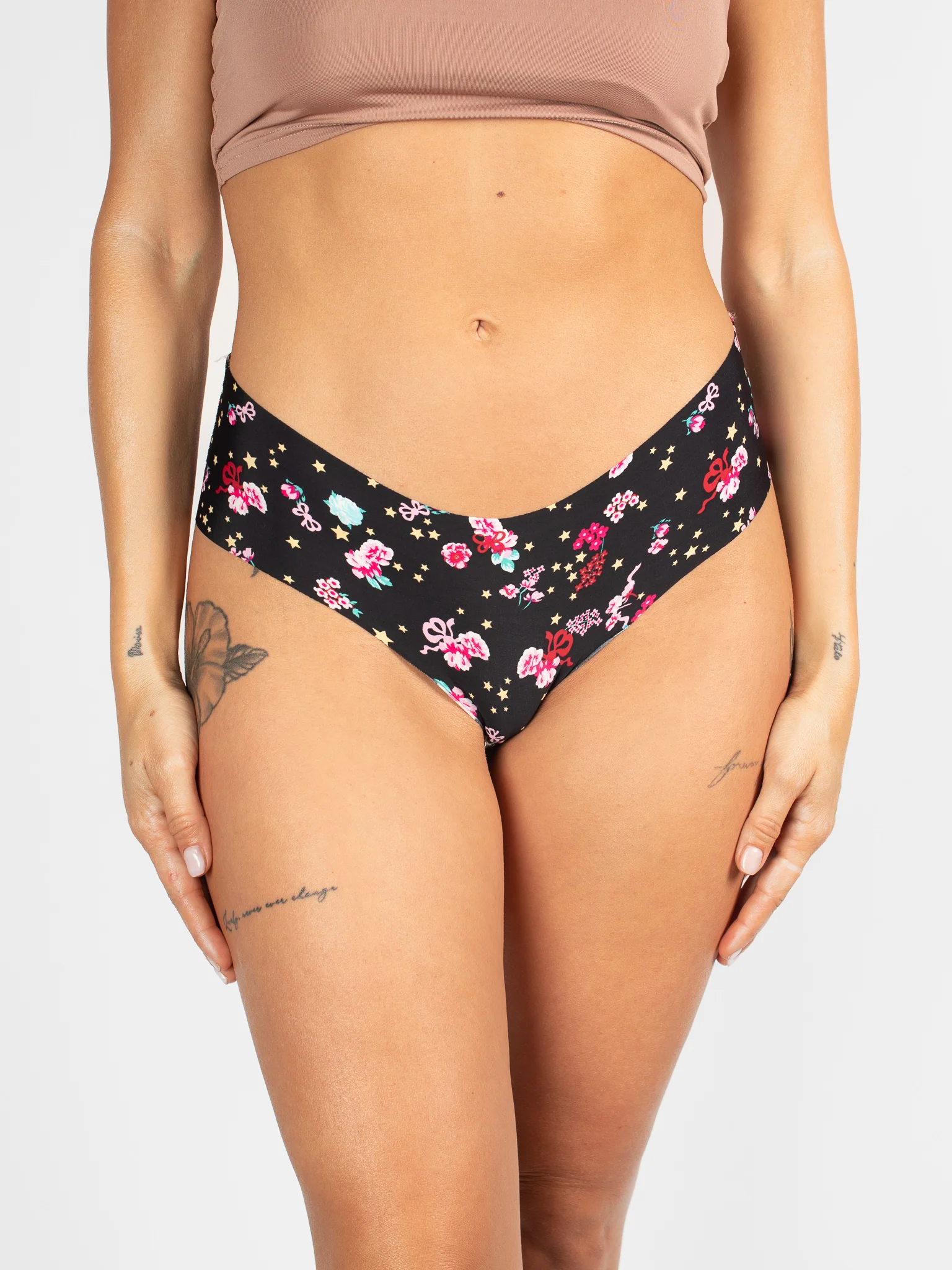 Floral Laser-Cut Seamless Brief - Image 4